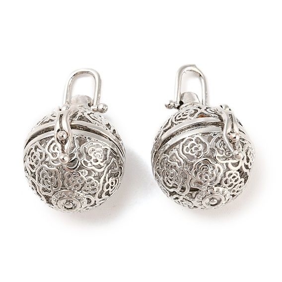 Филигранные круглые подвески из латунной клетки, для ожерелья