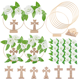 Крест деревянный держатель для фотографий набор для самостоятельного изготовления украшения стола