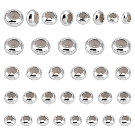 Латунные бусины, с силиконовым, рондель