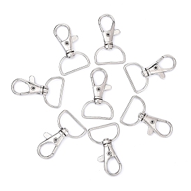 60Pcs Purse Hardware Swivel Snap Hooks, D Rings for Lanyard and