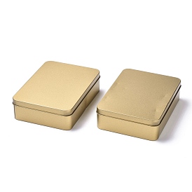 Venta de liquidación defectuosa, cajas rectangulares de hojalata vacías, con tapas deslizantes, mini contenedores de caja portátiles