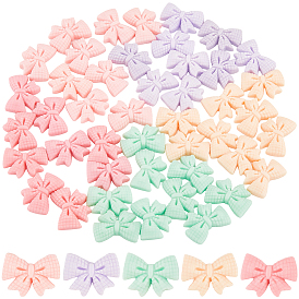 50 шт. 5 цветные кабошоны из смолы с бантом в виде мультфильма