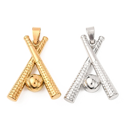 304 подвески из нержавеющей стали, бейсбол и бита