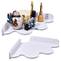 Cloud Shape Wood Wall-mounted Storage Rack