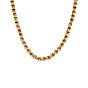 Bracelet minimaliste en acier inoxydable, chaîne en os de serpent plaqué or, pour femmes