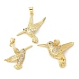 Латунные микро проложить кубического циркония подвески, птица, стойки покрытие, без кадмия и без свинца, долговечный