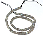 Natural Labradorite Beads Strands, Heishi Beads, Disc/Flat Round