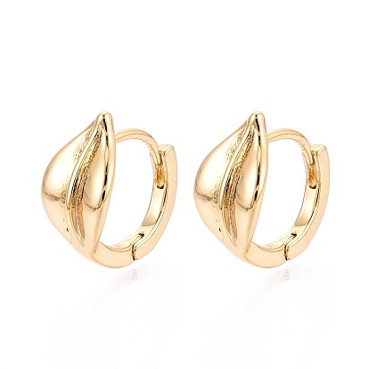 Латунные серьги обруча, лист, без никеля 