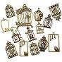 Pendentifs en alliage de style tibétain, cage à oiseaux