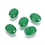 K9 Glass Rhinestone Cabochons, Pointed Back & Faceted, Oval