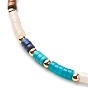 Natural & Synthetic Mixed Gemstone Disc Beaded Necklace for Women