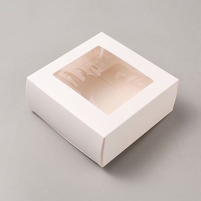 Boîte cadeau en papier cartonné, avec fenêtre visuelle pvc