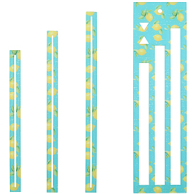 1Шаблон для акрилового кармана на молнии, выкройка для шитья, прямоугольные