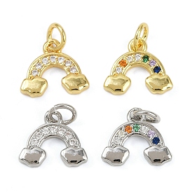 Латунные микро проложить кубического циркония подвески, без кадмия и без свинца, с целью перехода в кольце, радужные прелести