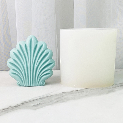 DIY Food Grade Silicone Candle Molds, for Candle Making, Shell Shape