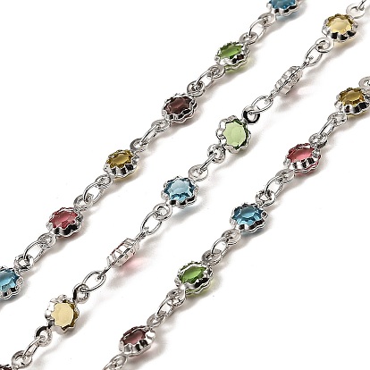 Стойки с покрытием из латуни, цепи с цветочными звеньями, со стеклом, долговечный, пайки, с катушкой