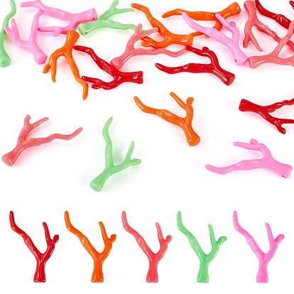 20шт 5 цвета акриловые подвески, имитация коралла