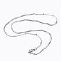 304 Stainless Steel Necklaces, with Lobster Clasps, Herringbone Chain Necklaces