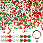 1600 шт. 8 стили рождественской тематики круглые бусины из АБС-пластика и акрила наборы фурнитуры