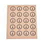 Valentine's Day Sealing Stickers, Label Paster Picture Stickers, for Gift Packaging, Flat Round with Eiffel Tower and Word