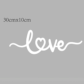 Laser Cut Basswood Wall Sculpture, for Home Decoration Kitchen Supplies, Word Love