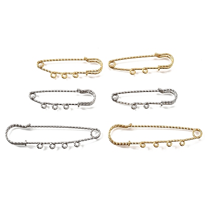 304 булавки из нержавеющей стали для броши, ионное покрытие (ip), булавки для килта с двумя/тремя/четырьмя петлями для изготовления лацканов