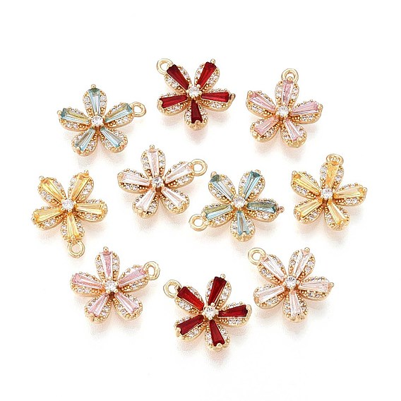 Латунные микро проложить кубического циркония подвески, , долговечный, золотые