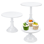 3 pièces 3 tailles support à cupcakes rond en fer, présentoirs à desserts en acrylique