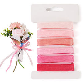 30 ярдов 6 цветов полиэфирной ленты, для изготовления ювелирных изделий DIY