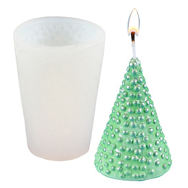 Christmas Theme DIY Cone Candle Silicone Molds, for Scented Candle Making