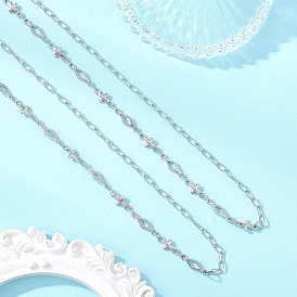 304 Цепочки из нержавеющей стали с ромбовидными перекрестными звеньями, не тускнеет