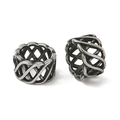 304 из нержавеющей стали бусы, бусины с большим отверстием, Полая колонна