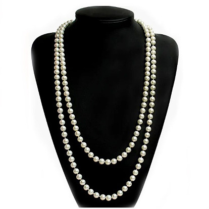 Fashionable Minimalist Pearl Necklace - Multi-layer Sweater Chain, Collarbone Chain.