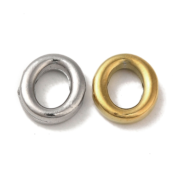 Ion Plating(IP) 304 Stainless Steel Beads, Oval