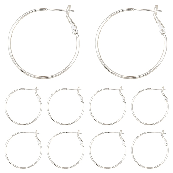 10шт. латунные серьги-кольца, DIY материал для баскетбола обруча серьги жены, без никеля 