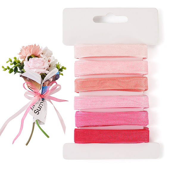 30 ярдов 6 цветов полиэфирной ленты, для изготовления ювелирных изделий DIY