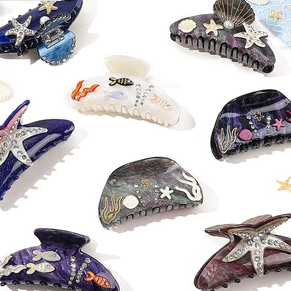 Акриловые коготь заколки, аксессуары для волос для женщин и девочек