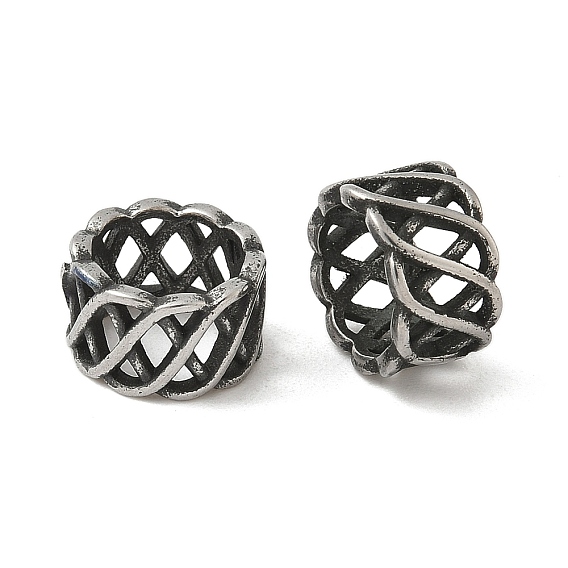 304 из нержавеющей стали бусы, бусины с большим отверстием, Полая колонна