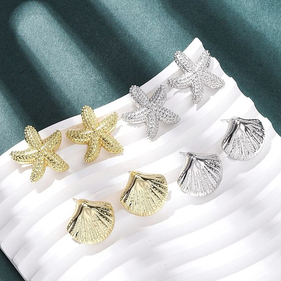 Латунь серьги, долговечный, стойки покрытие, без свинца и без кадмия