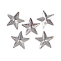 (Defective Closeout Sale: Rusting) 30Pcs Iron Display Decorations, Rusty Metal Star Ornament, Star