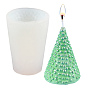 Christmas Theme DIY Cone Candle Silicone Molds, for Scented Candle Making