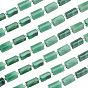 2 Strands Natural Fuchsite Beads Strands, with Seed Beads, Faceted Column