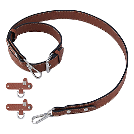 Bandoulière en cuir à longues bretelles, avec connecteur d'anneau en D de sac non endommagé