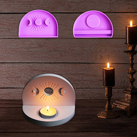 Moon and Sun DIY Candlestick Silicone Mold, for Candle Making