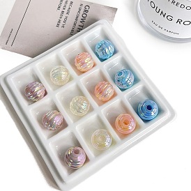 Непрозрачные акриловые бусины, нить с круглым