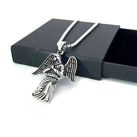 Ожерелья с подвеской в виде крыльев ангела из нержавеющей стали для мужчин