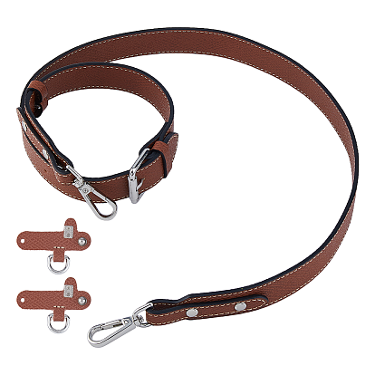 Bandoulière en cuir à longues bretelles, avec connecteur d'anneau en D de sac non endommagé