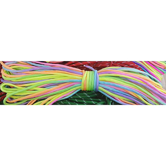 100 m нейлоновые шнуры разных цветов, шнур цвета осадка, круглые