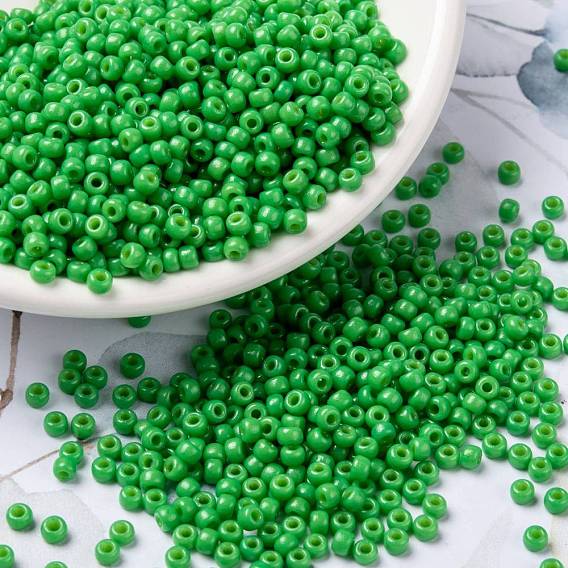 MIYUKI Round Rocailles Beads, Japanese Seed Beads, Opaque Colours