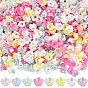 2400 шт 8 цвета непрозрачные акриловые бусины, цветок